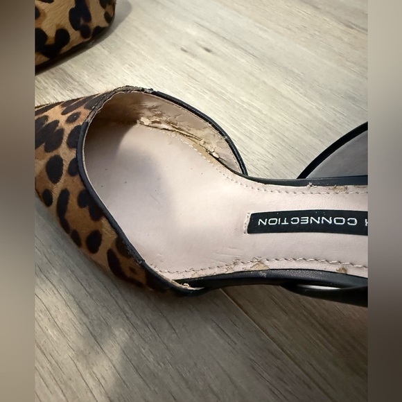 French Connection Leopard Print Kitten Heels - Picture 6 of 7